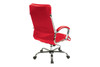 Executive Chair with Thick Padded Faux Leather Seat and Back|red