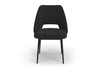 Oliver Boucle Side Chair (Set of 2)|black