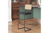 Oscar Boucle Bar / Counter Stool (Set of 2)|bar_30_in__seat_height___black lifestyle