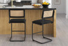 Oscar Boucle Bar / Counter Stool (Set of 2)|counter_24_in__seat_height___black lifestyle