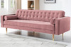 Owen Velvet Sofa|blush lifestyle