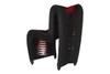 Seat Belt Dining Chair|mid_back___black___red