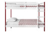 Letto Kids Bunk Bed|red___white