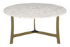 Reese Marble Coffee Table|white