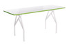 Hot Spot Bar Height Conference and Dining Table|96in___white_and_scale_green___not_included