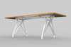 Hot Spot Conference and Dining Table|72in___white_and_tangerine___not_included