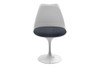 Sierra Pedestal Side Chair|glossy_white___graphite_grey