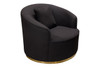 Rory Suede Lounge Chair|black_suede_velvet