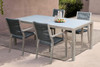 Serafina and Michelle 5-Piece Outdoor Dining Set|gray lifestyle