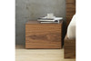 Float Night Stand with 1 Drawer|walnut lifestyle