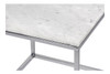 Prairie Square Marble End Table|white_marble_top-chrome_legs