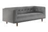 Theodorus Velvet Sofa|platinum