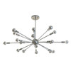 18 Arm Sputnik Lamp (Chrome / Shown with Half-Chrome bulbs, sold sepatately)