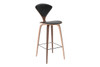 Norman Upholstered Bar Stool|american_walnut___coal_black_leather