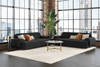 Ezra Boucle Sofa|black lifestyle
