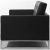 Florence Loveseat (Black Leather)