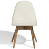 Grant Featherston Contour Dining Chair (Natural American White Oak / White Leather)