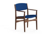 Gregers Arm Chair|american_walnut___natural|gabriel_of_denmark__medium_blue