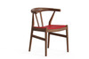 Ingrid Upholstered Side Chair|american_walnut___natural|top-grain_leather__mid-century_red