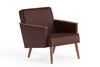 Iversen Arm Chair|american_walnut___natural|top-grain_leather__mission_brown