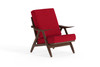 Jory Arm Chair|american_ash___stained_walnut|gabriel_of_denmark__agate_red