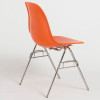 Molded Fiberglass Stacking Chair (Hot Orange Fiberglass Shell)