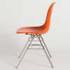 Molded Fiberglass Stacking Chair (Hot Orange Fiberglass Shell)