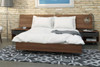 346031 Alibi Queen Size Platform Bed (Walnut) lifestyle