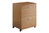 Essentials 2-Drawer Mobile Filing Cabinet (Natural Maple)