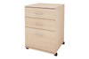 Essentials 3-Drawer Mobile Filing Cabinet (Natural Maple)