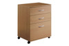 Essentials 3-Drawer Mobile Filing Cabinet (Natural Maple)