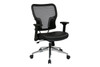 AirGrid Back and Bonded Leather Seat Chair