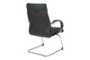 Deluxe Mid Back Leather Visitor's Chair with Chrome Base