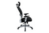 Professional Light AirGrid Back and Bonded Leather Seat Chair with Headrest