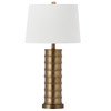 Linus Brass Column Table Lamp (Set of 2)