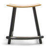 Sean Dix Backless Panda Stool (Natural American White Oak)