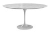 Sienna Pedestal Round Marble Dining Table