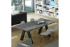 Apex Extending Concrete Dining Table|faux_concrete_pure_black lifestyle