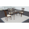 Vilhelm 5-Piece Dining Set with Astra Chairs (Coffee / Cream Leatherette)