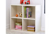 Way Basics Eco Friendly 4-Cubby|white lifestyle