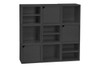 Way Basics Eco Friendly Stackable Connect Open Storage Cube and Cubby Organizer|black