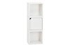Way Basics Eco Friendly Stackable Connect Storage Cube with Door|white