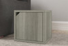 Way Basics Eco Friendly Stackable Connect Storage Cube with Door|gray lifestyle
