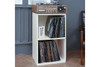 Way Basics Eco Friendly Vinyl Record Cube 2-Shelf|white lifestyle