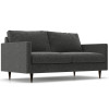 Wes Apartment Sofa shown in Bebop Grade, Shade Fabric w/ Wenge Legs