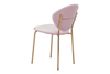 Clyde Velvet Dining Chair (Set of 2)|pink