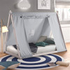 Kids Tent Floor Bed|white___gray lifestyle