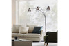 Polygon Three Light Arc Lamp 88"