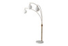 Moraga 85" Bone Porcelain 3 Light Arc Lamp