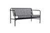 Enid Outdoor Loveseat|black